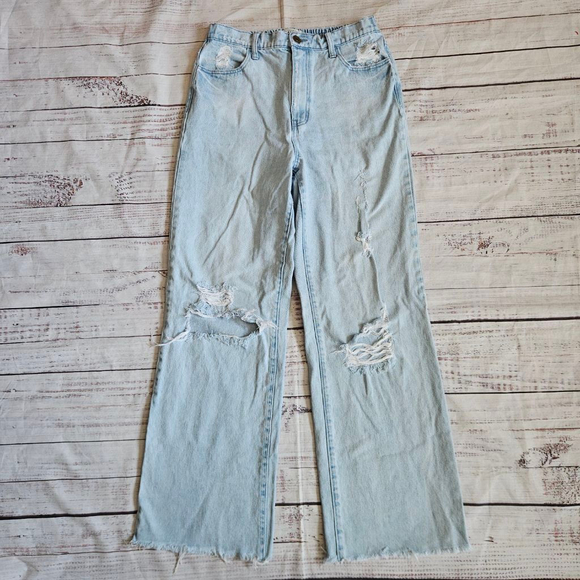Show Me Your Mumu 90s Straight Jeans High Waisted Denim Womens 29 - Picture 2 of 7